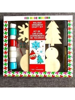 KID Made Modern Holiday Ornament Craft Kit Christmas Gift Boy Girl Kids